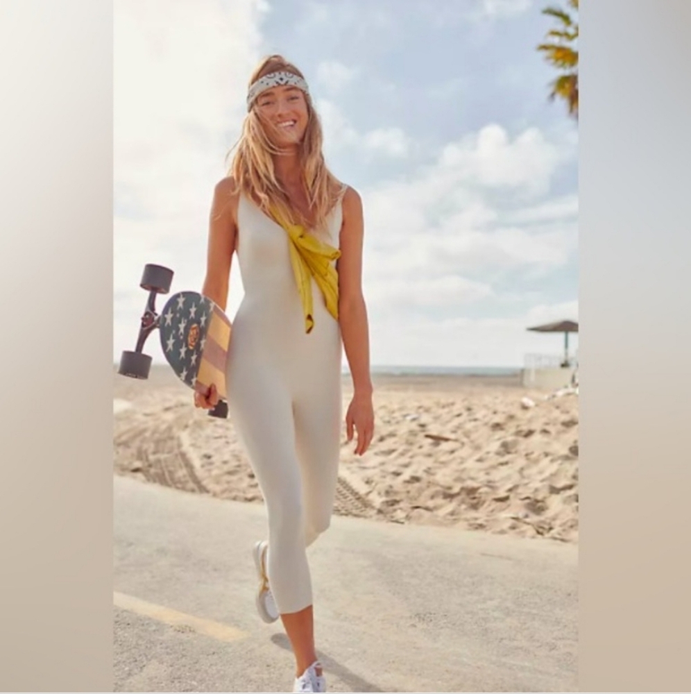 Free People Astro Onesie in Vanilla size M/L *